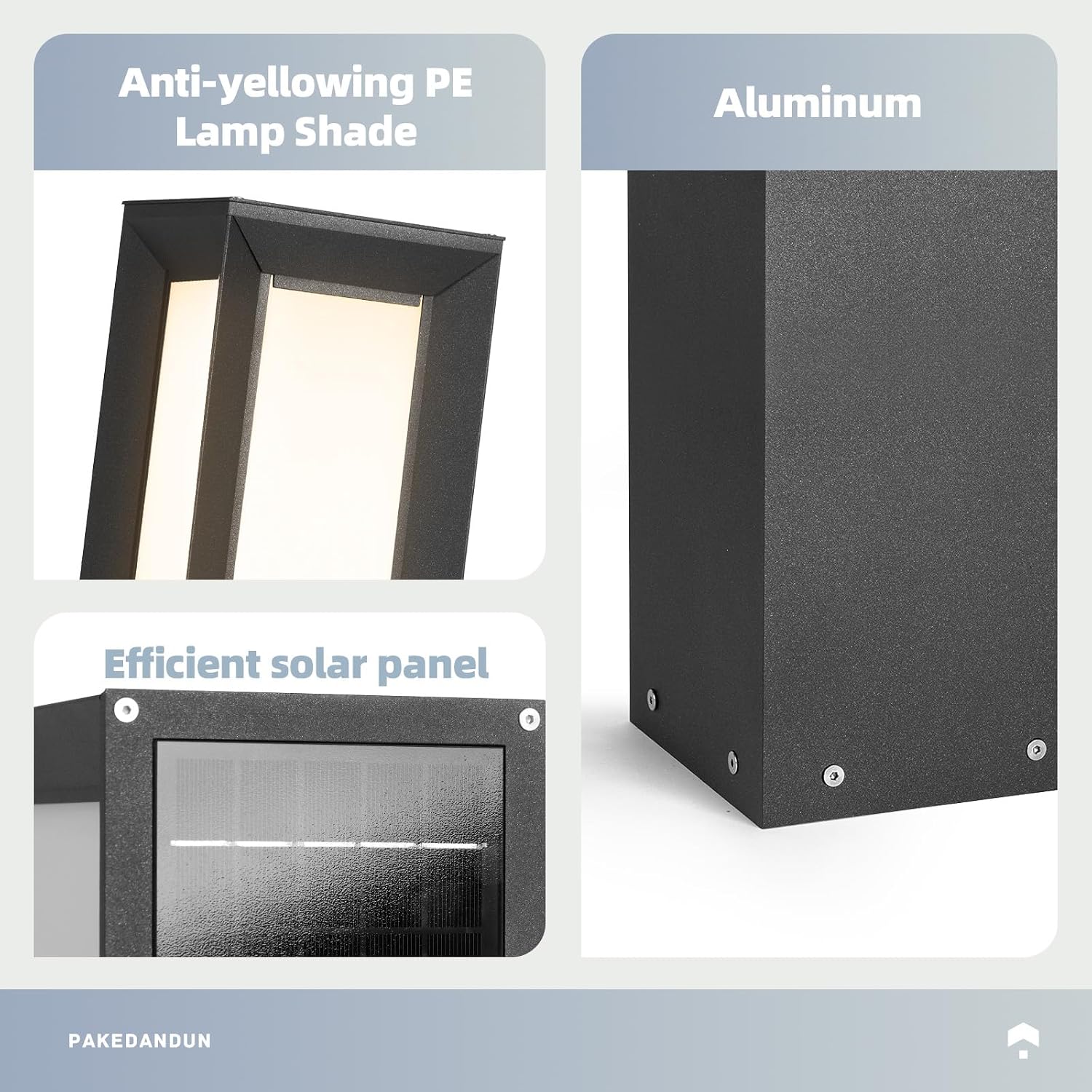 31.5" Outdoor Solar Lanterns Waterproof IP65, Outdoor Floor Lamp | Large Floor Lamps with Remote Brightness & Timer Control, 3000K LED Outside Lantern Dusk to Dawn for Porch Patio Landscape