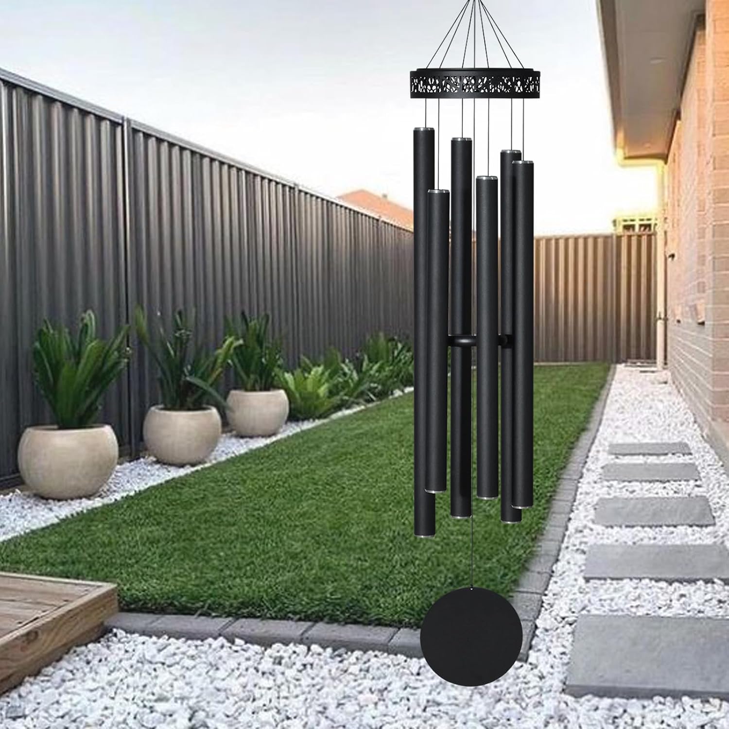 Extra Large Wind Chimes for Outside Deep Tone,(Black,60") | Memorial Sympathy Gifts for loss of loved one, Wind Chimes Outdoor Clearance for Garden,Yard,Patio and Lawn