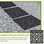 16 Pcs Rubber Stepping Stones Outdoor, Copper