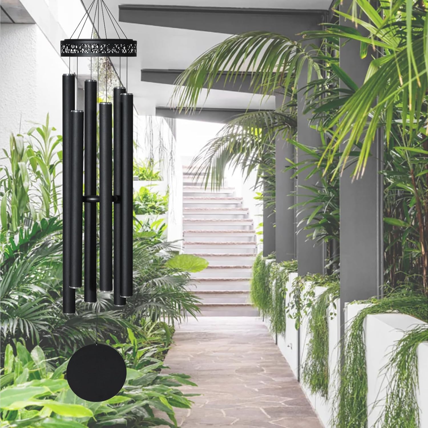 Extra Large Wind Chimes for Outside Deep Tone,(Black,60") | Memorial Sympathy Gifts for loss of loved one, Wind Chimes Outdoor Clearance for Garden,Yard,Patio and Lawn